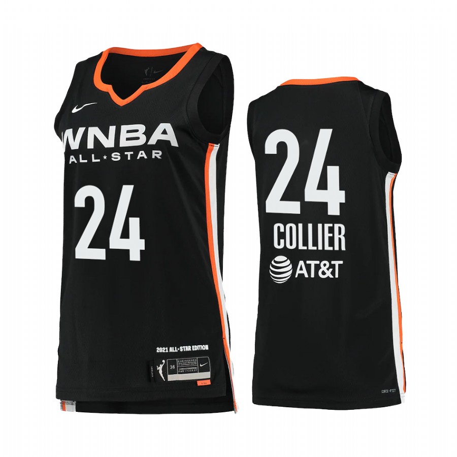 Minnesota Lynx Napheesa Collier 2021 WNBA All-Star Victory Women Black #24 Jersey