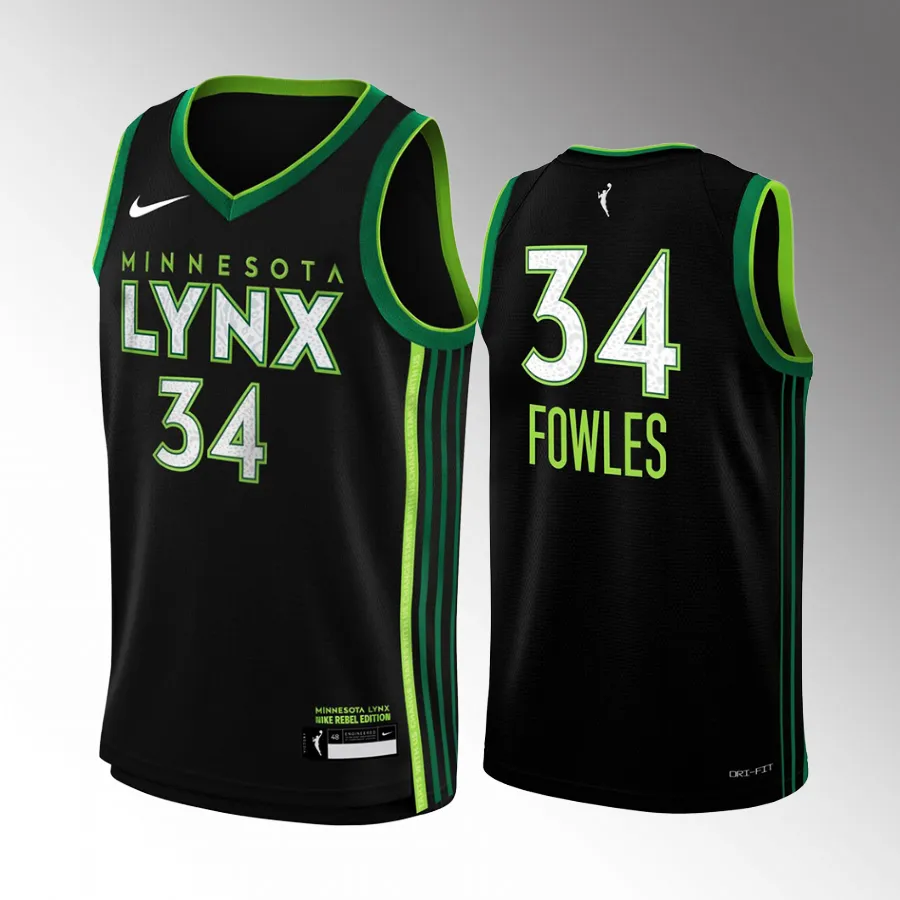 Minnesota Lynx Sylvia Fowles Black #34 Explorer Edition Youth Swingman Jersey