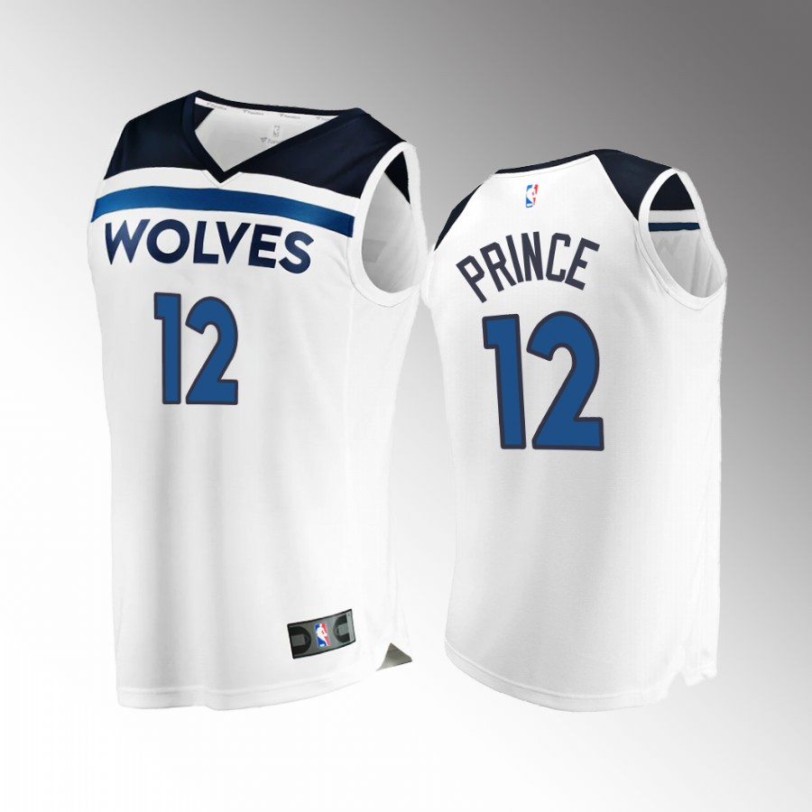 Minnesota Timberwolves #12 Taurean Prince Association Jersey 2022-23  White