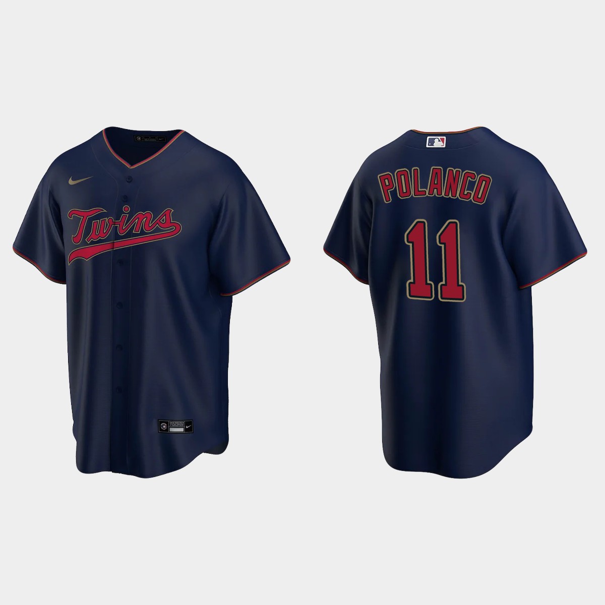 Minnesota Twins #11 Jorge Polanco Navy 2020 Alternate Jersey