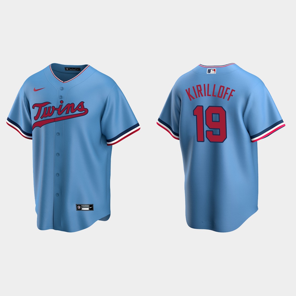 Minnesota Twins #19 Alex Kirilloff Alternate Jersey - Light Blue