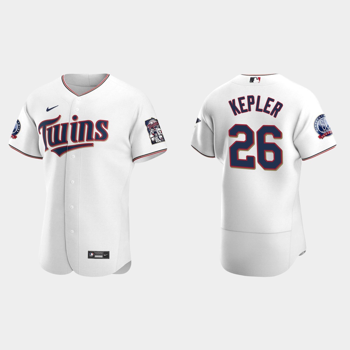 Minnesota Twins #26 Max Kepler 2020 Home 60th Season Jersey - White