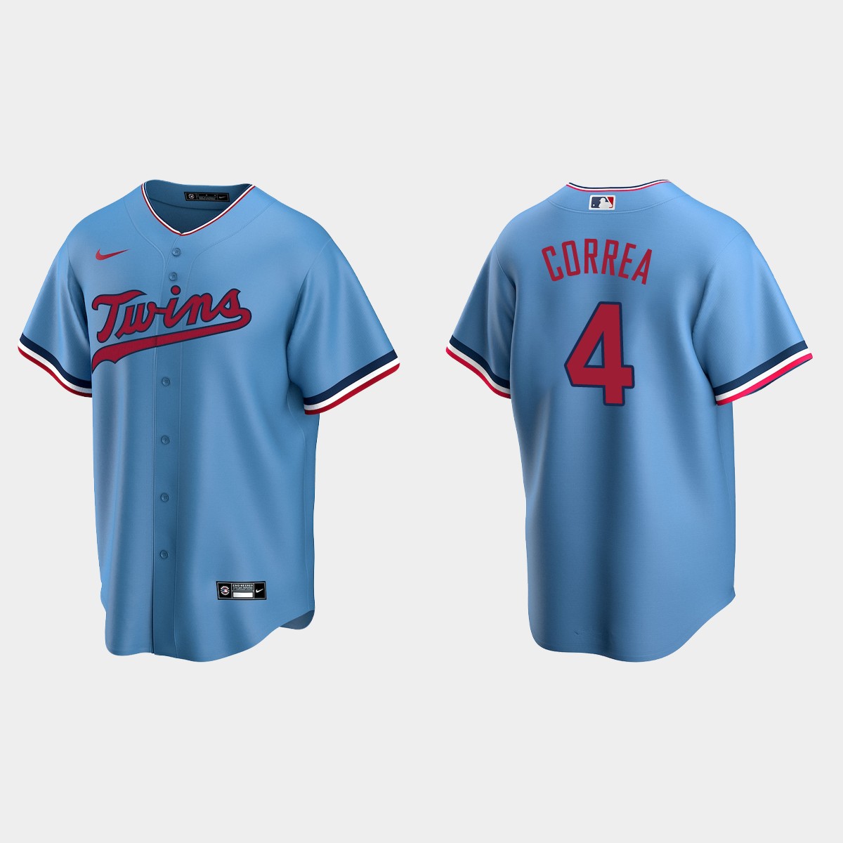 Minnesota Twins Carlos Correa Alternate Jersey - Light Blue