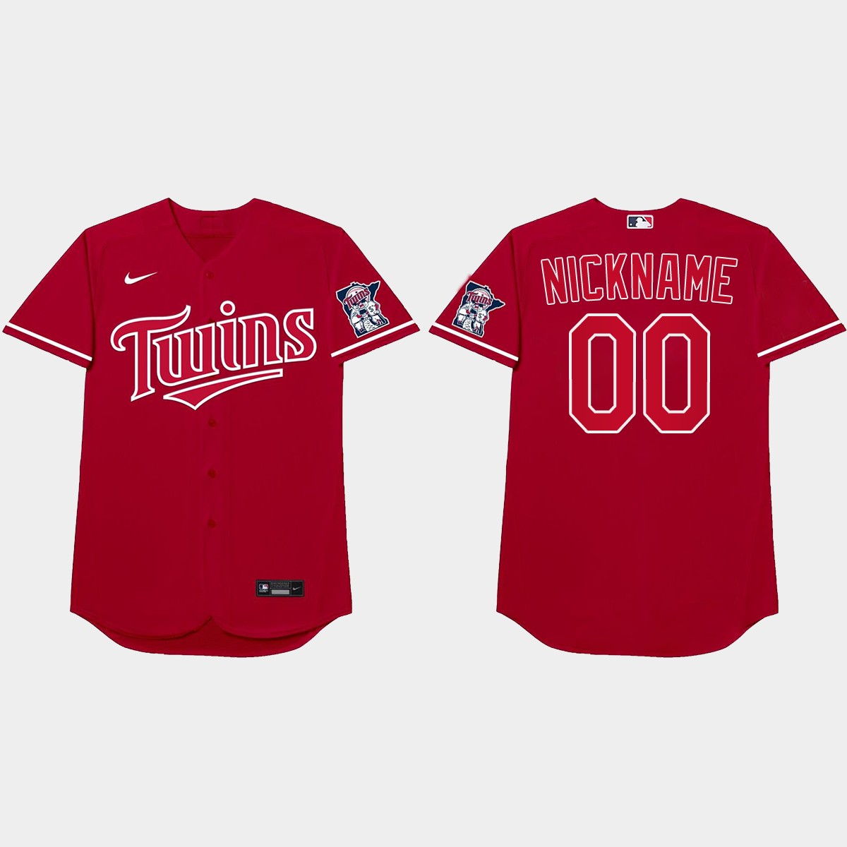 Minnesota Twins Custom 2021 Players' Weekend Nickname Jersey - Red