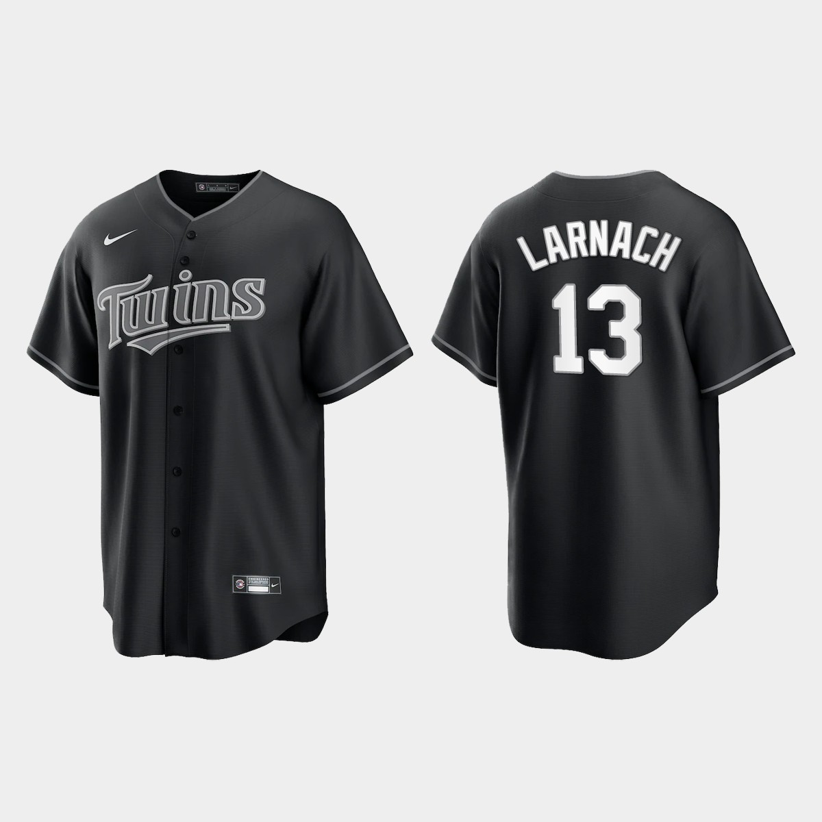 Minnesota Twins Trevor Larnach Jersey - Black White