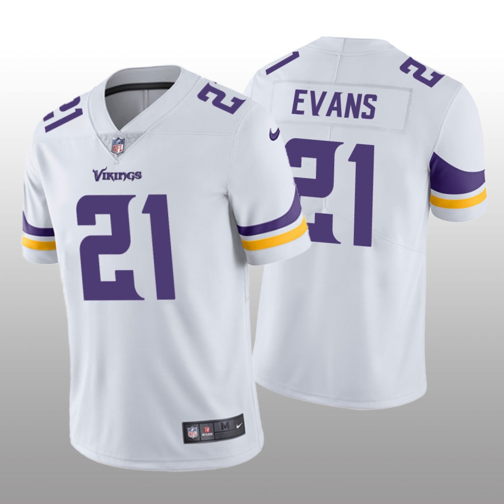 Minnesota Vikings Akayleb Evans White Jersey Vapor Limited - Men's