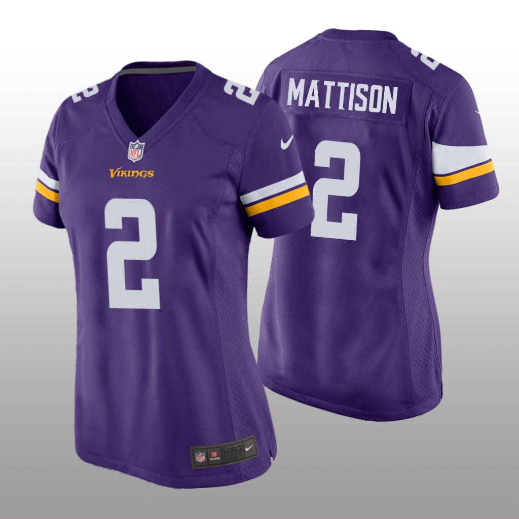 Minnesota Vikings Alexander Mattison Purple Jersey Game - Women's