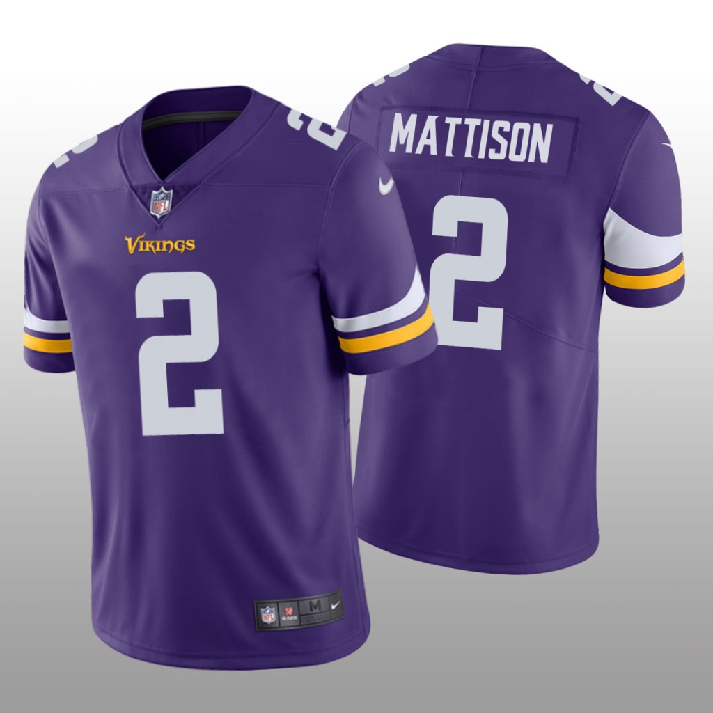 Minnesota Vikings Alexander Mattison Purple Jersey Vapor Limited Vapor Limited - Men's