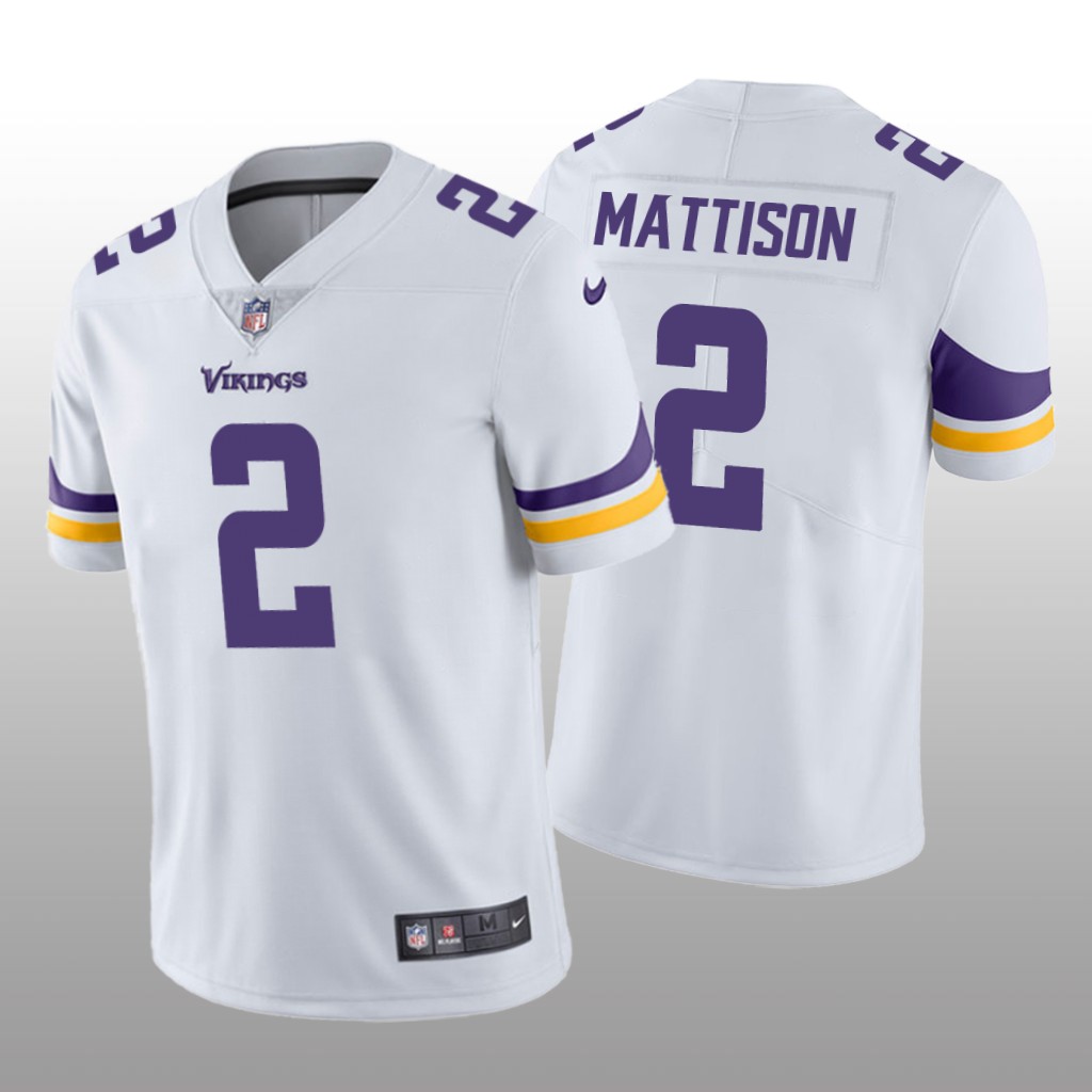 Minnesota Vikings Alexander Mattison White Jersey Vapor Limited Vapor Limited - Men's