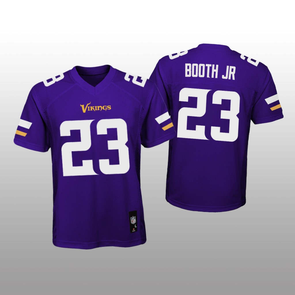 Minnesota Vikings Andrew Booth Jr. Purple Jersey Game - Youth