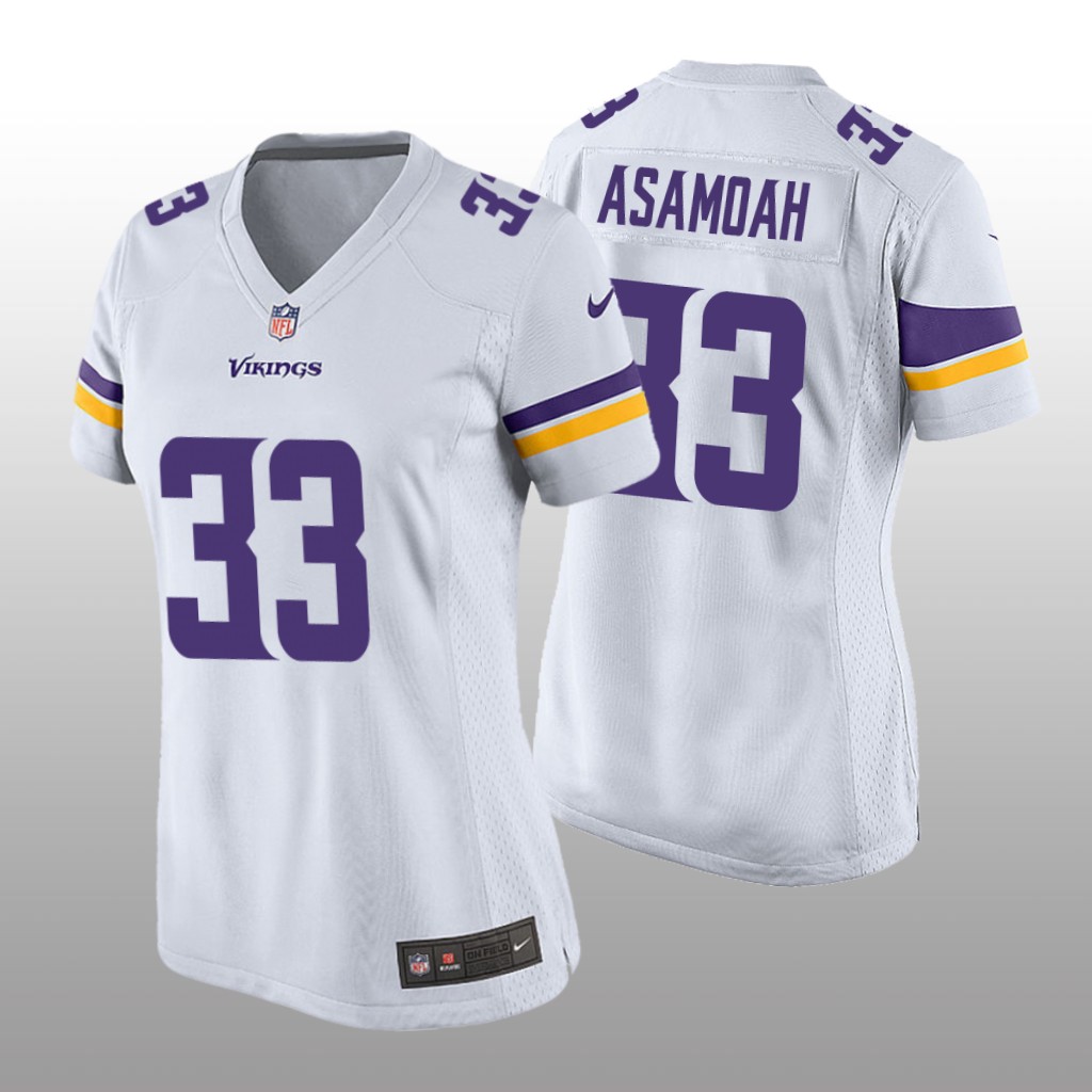 Minnesota Vikings Brian Asamoah White Jersey Game - Women's