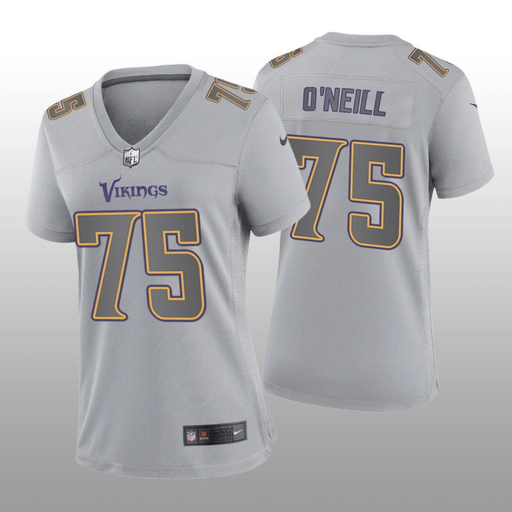 Minnesota Vikings Brian O'neill Gray Jersey Atmosphere Fashion Game - Women's