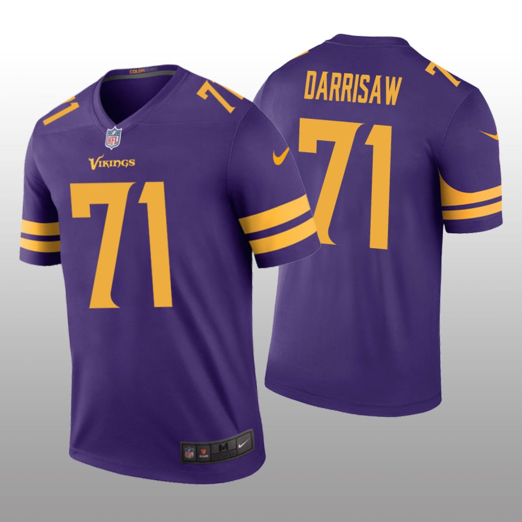 Minnesota Vikings Christian Darrisaw Purple Jersey Color Rush Legend - Men's