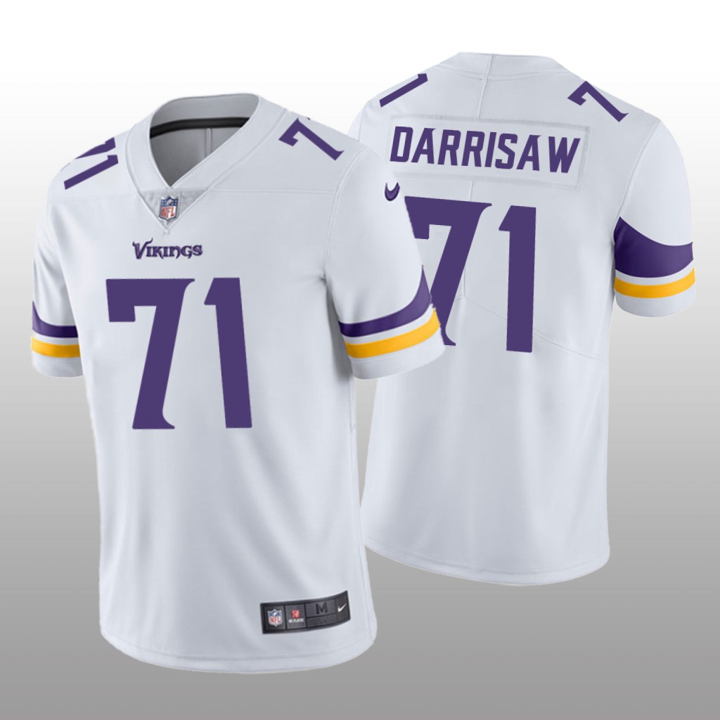 Minnesota Vikings Christian Darrisaw White Jersey Vapor Limited - Men's