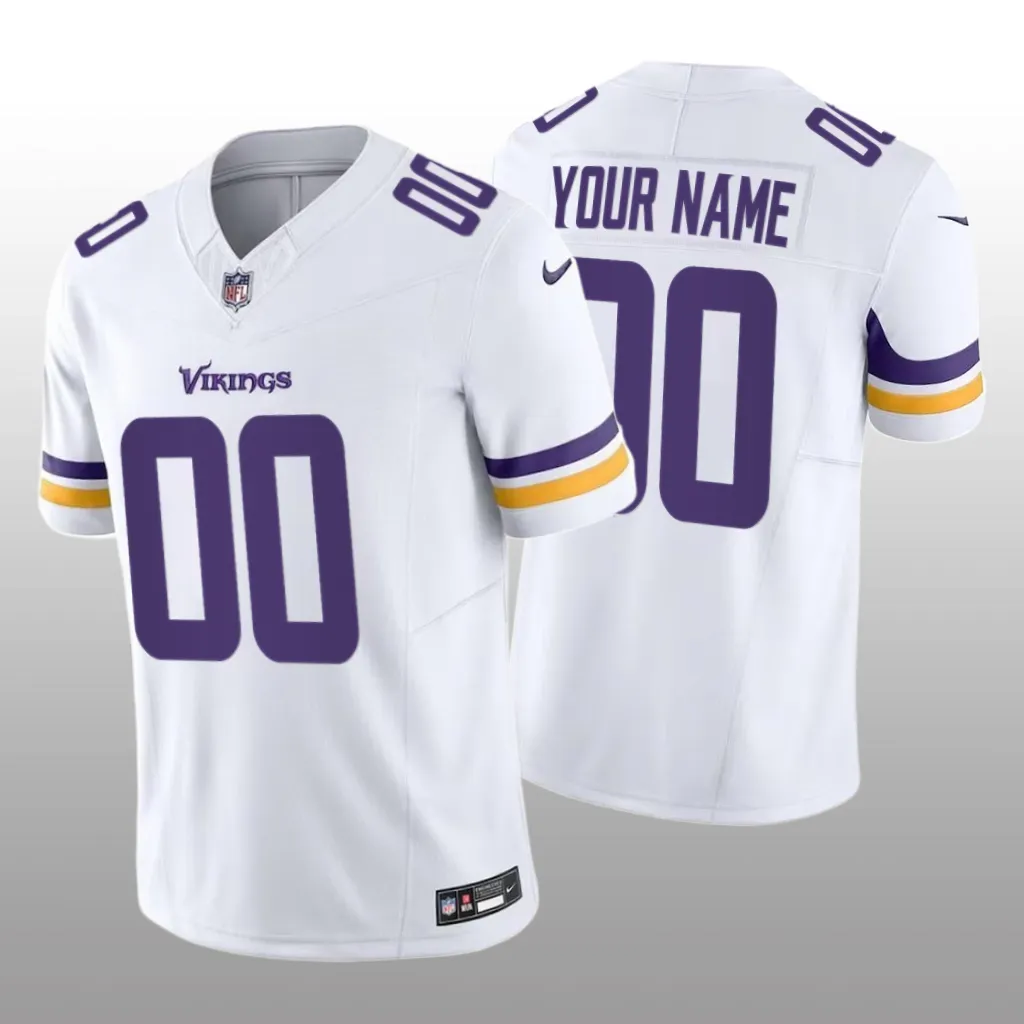 Minnesota Vikings Custom White Jersey 2020 Vapor F.U.S.E. Limited
