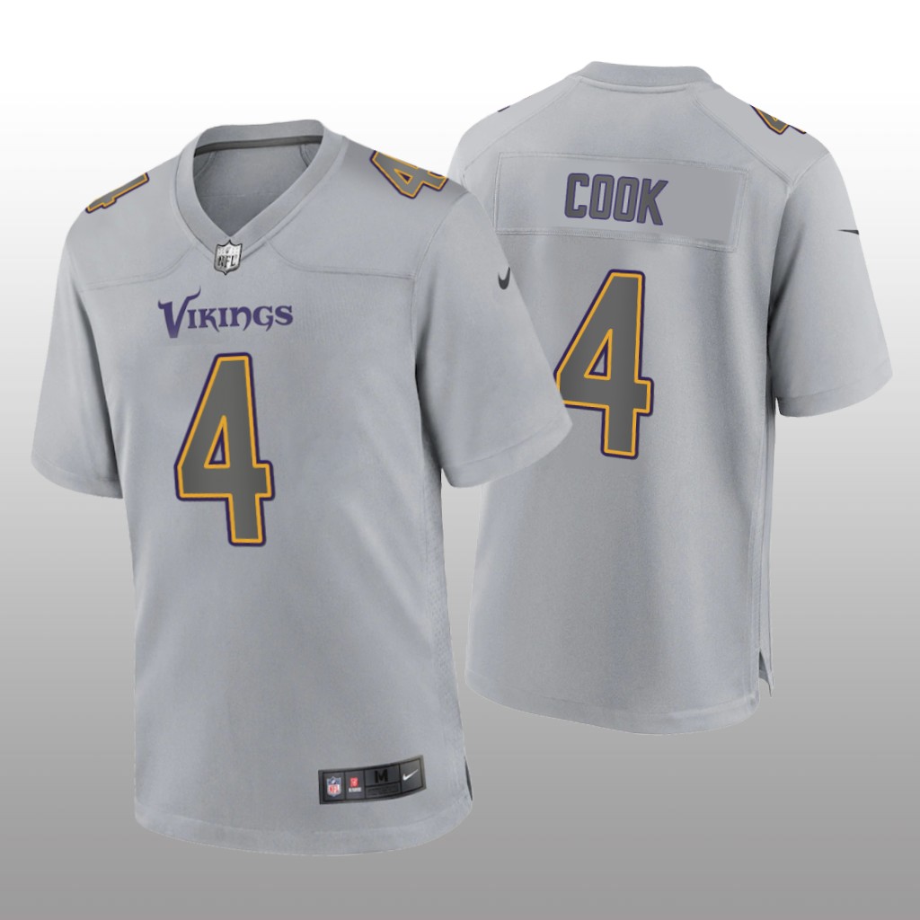 Minnesota Vikings Dalvin Cook Gray Jersey Atmosphere Fashion Game - Men's
