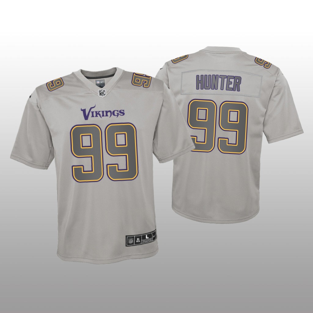 Minnesota Vikings Danielle Hunter Gray Jersey Atmosphere Fashion Game - Youth