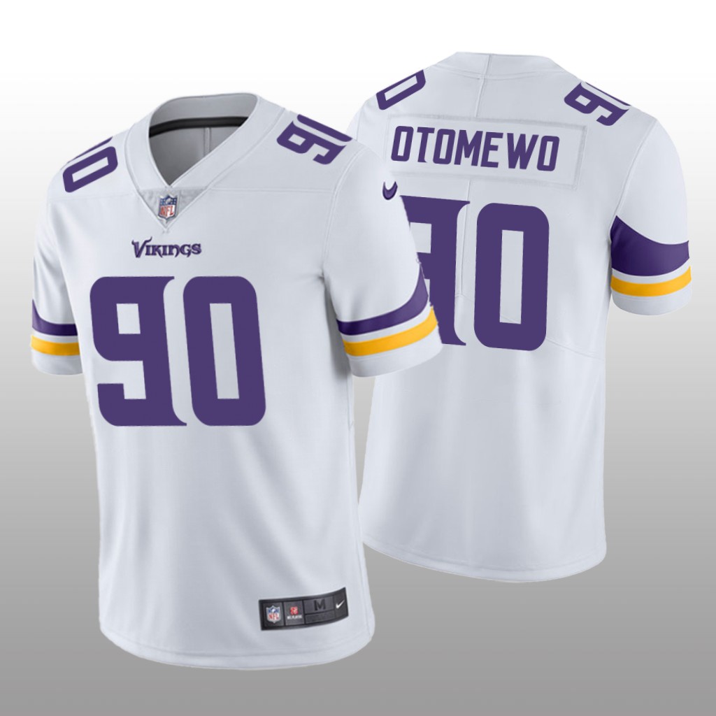 Minnesota Vikings Esezi Otomewo White Jersey Vapor Limited - Men's