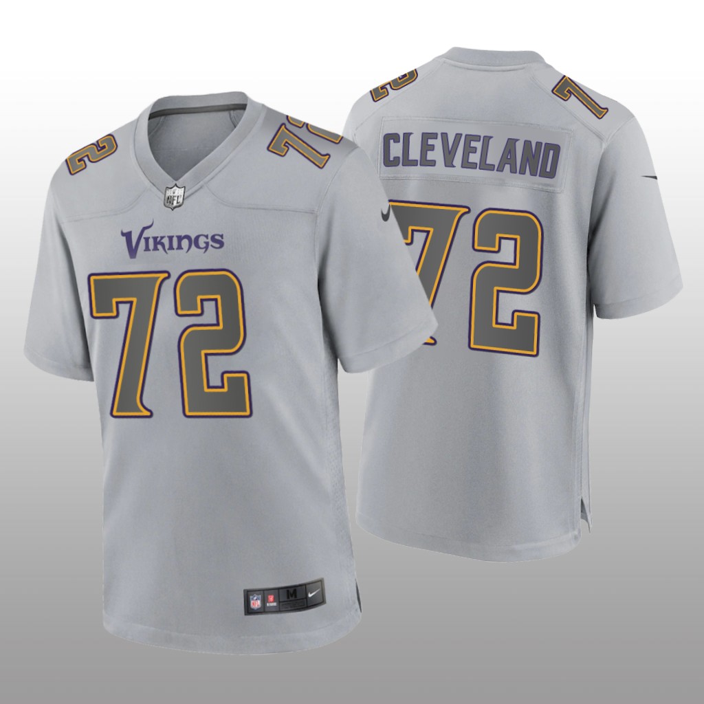 Minnesota Vikings Ezra Cleveland Gray Jersey Atmosphere Fashion Game - Men's