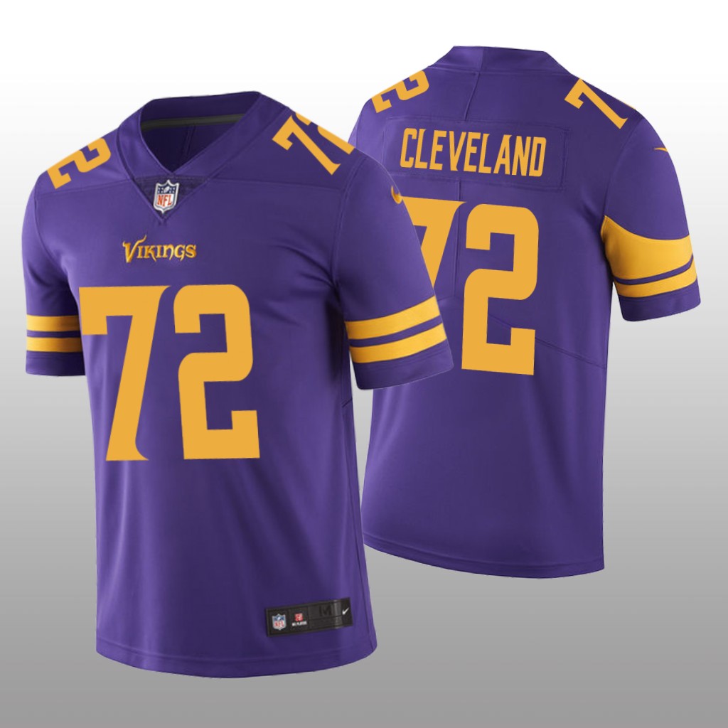 Minnesota Vikings Ezra Cleveland Purple Jersey Color Rush Limited - Men's