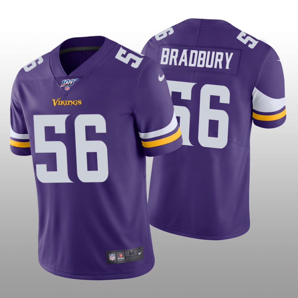 Minnesota Vikings Garrett Bradbury Purple Vapor Limited Jersey 100th Season - Men's