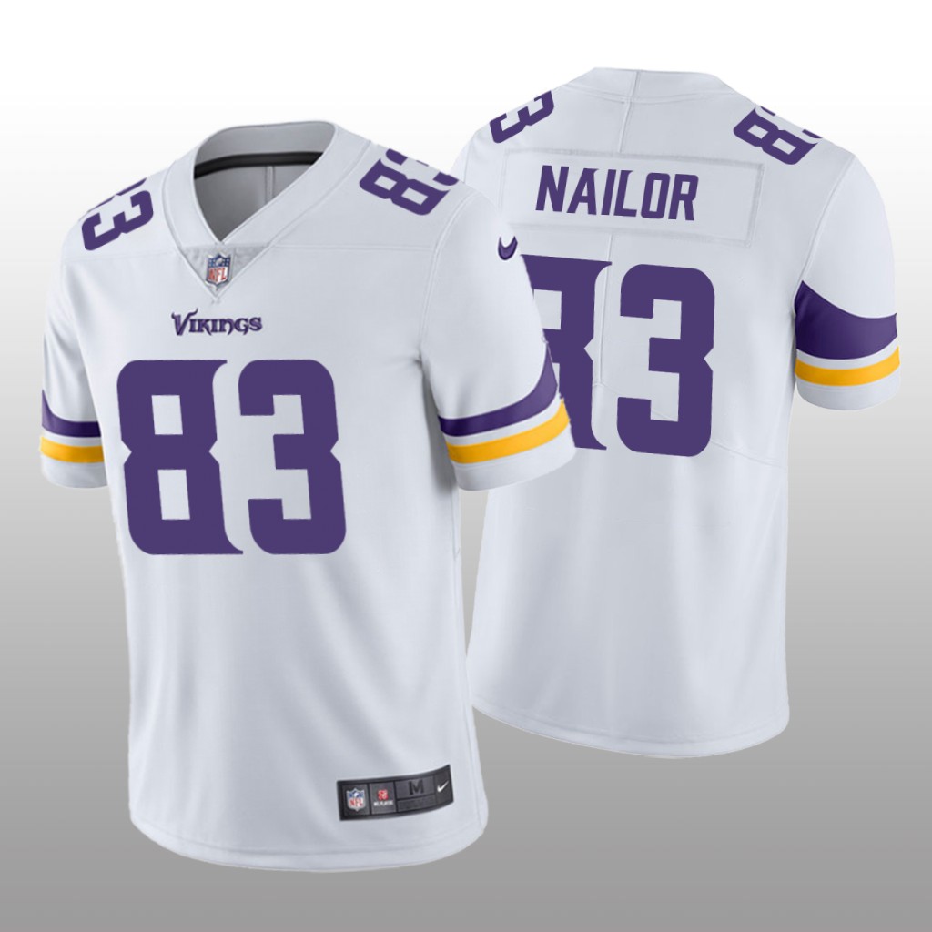 Minnesota Vikings Jalen Nailor White Jersey Vapor Limited - Men's