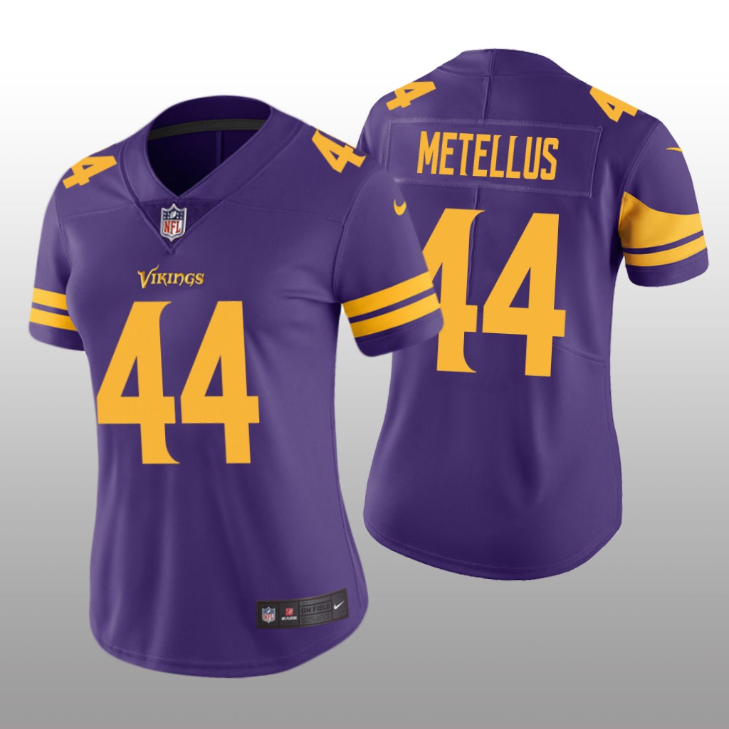 Minnesota Vikings Josh Metellus Purple Jersey Color Rush Limited - Women's