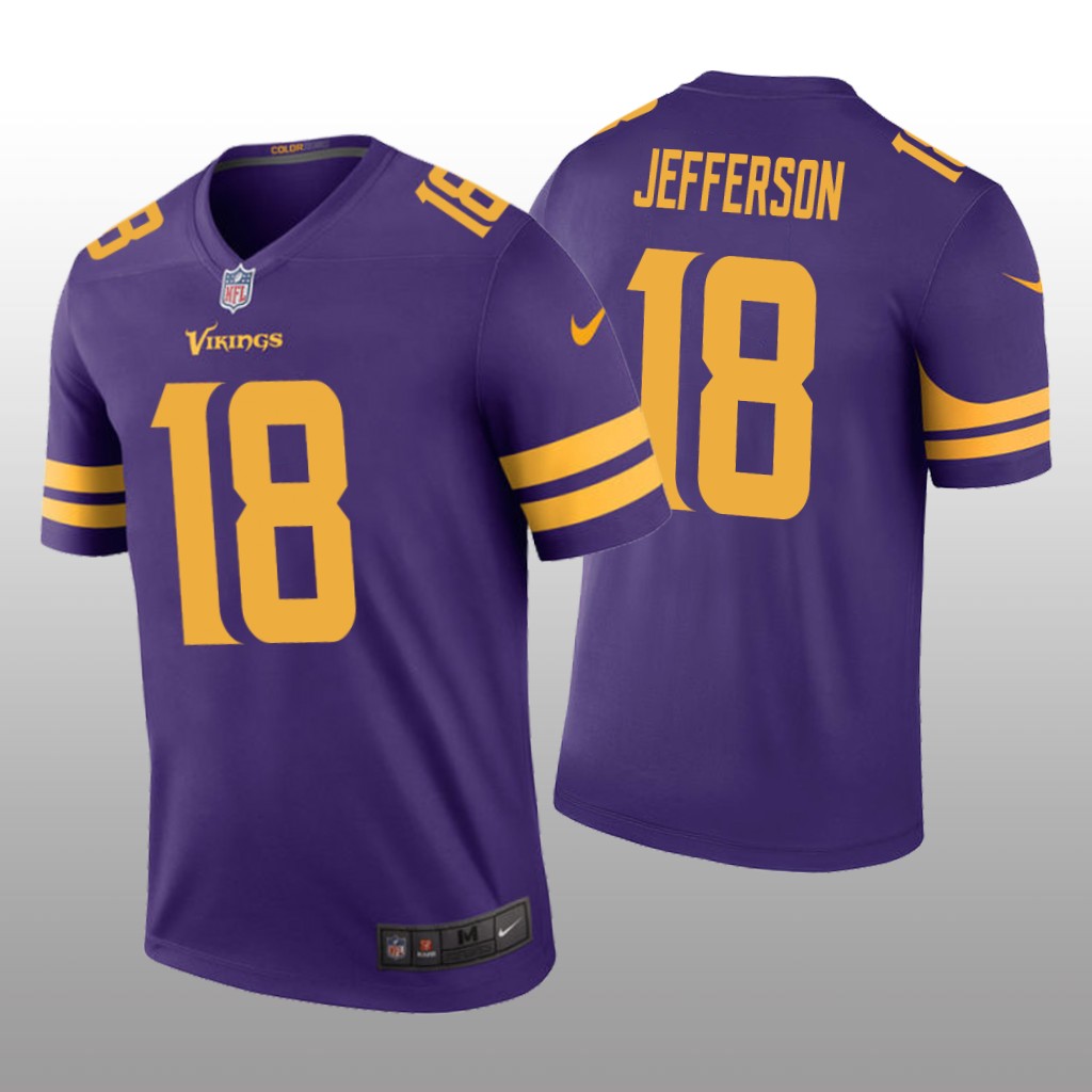 Minnesota Vikings Justin Jefferson Purple Jersey Color Rush Legend - Men's