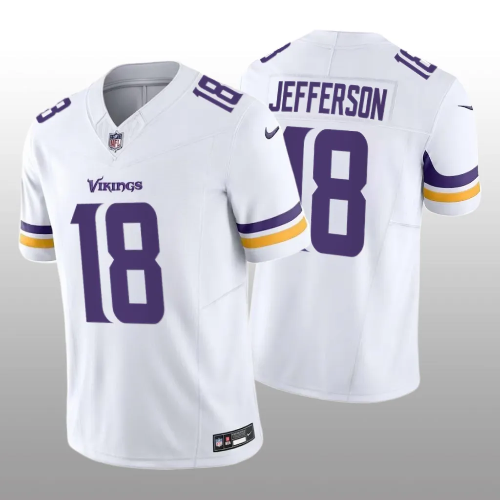 Minnesota Vikings Justin Jefferson White Jersey 2020 Vapor F.U.S.E. Limited