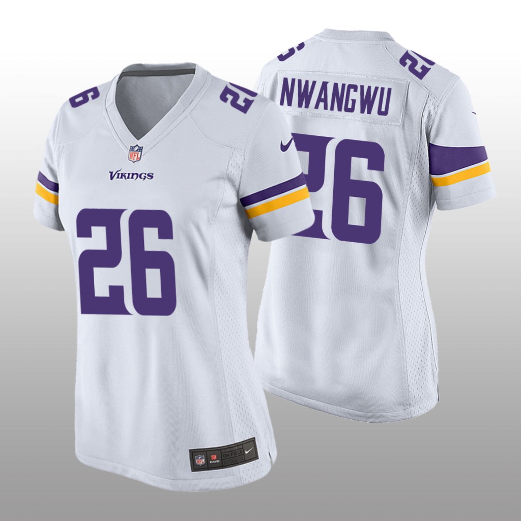 Minnesota Vikings Kene Nwangwu White Jersey Game - Women's