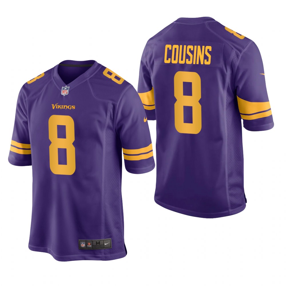Minnesota Vikings Kirk Cousins Purple Jersey Alternate Game - Men's