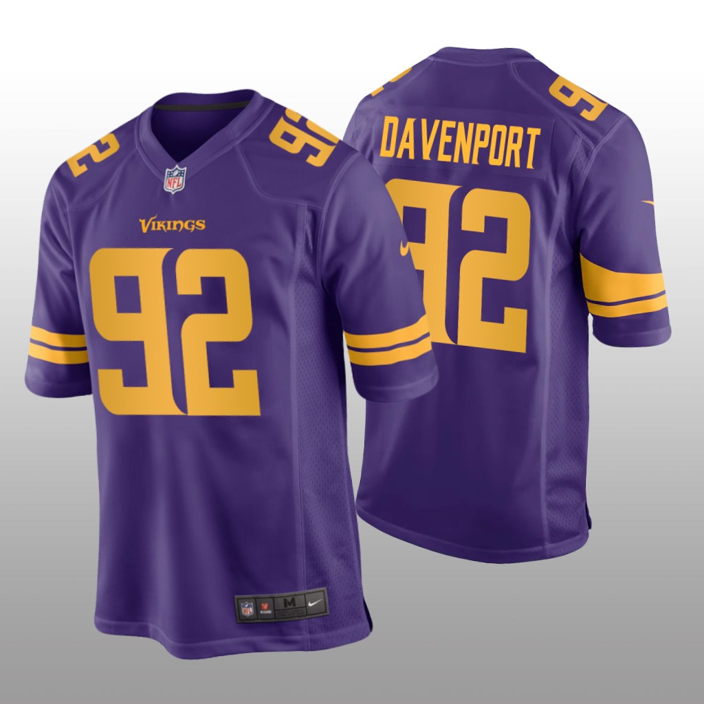 Minnesota Vikings Marcus Davenport Purple Jersey Alternate Game - Men's