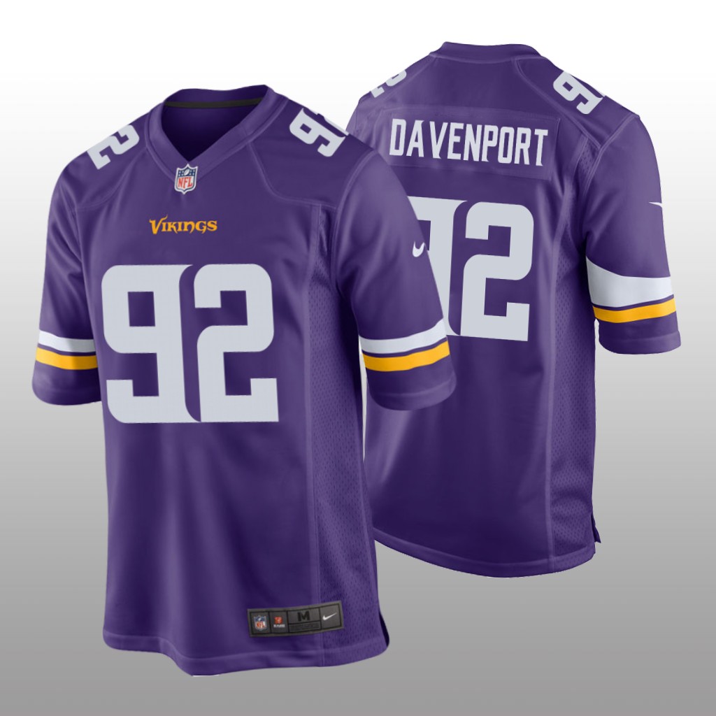 Minnesota Vikings Marcus Davenport Purple Jersey Game - Men's