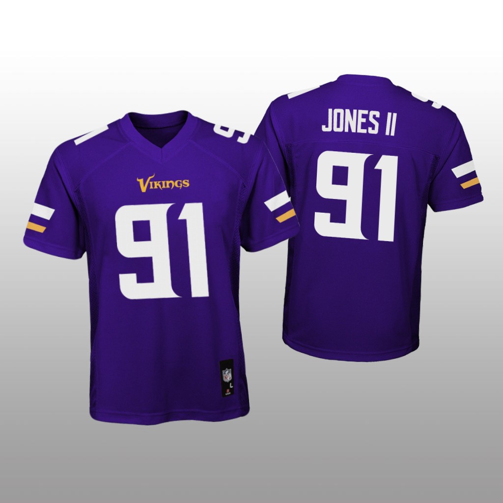 Minnesota Vikings Patrick Jones II Purple Jersey Game - Youth