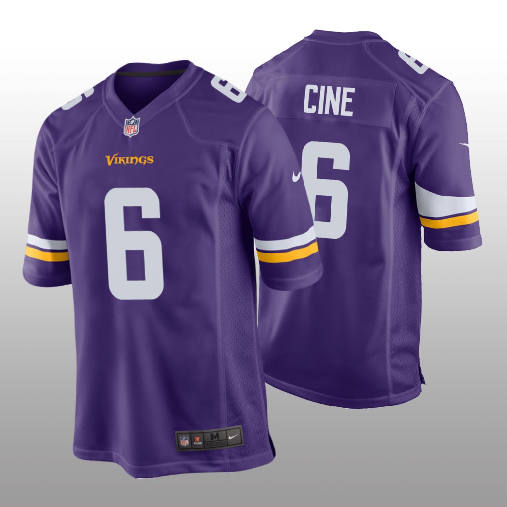Minnesota Vikings Purple 2022 NFL Draft Lewis Cine Game Jersey