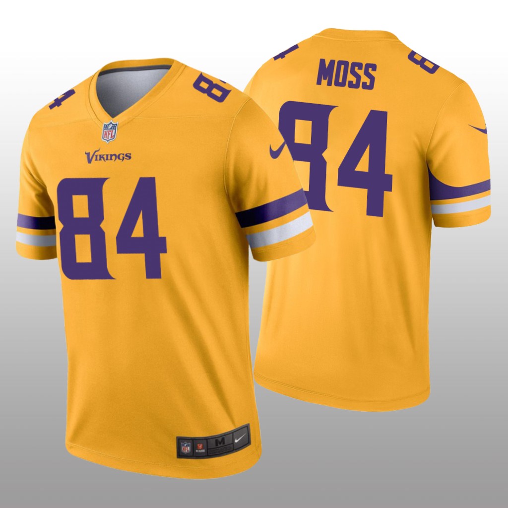 Minnesota Vikings Randy Moss Gold Jersey Inverted Legend - Men's