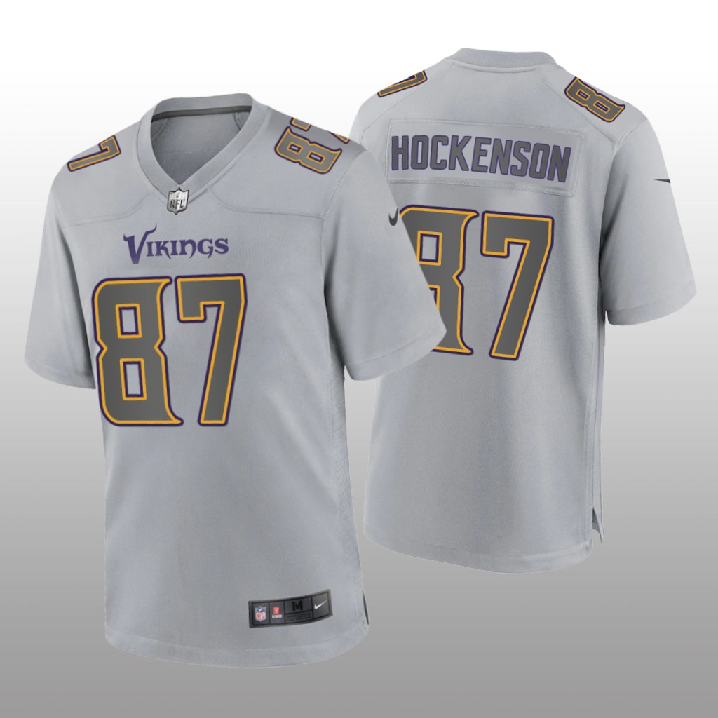 Minnesota Vikings T.J. Hockenson Gray Jersey Atmosphere Fashion Game - Men's