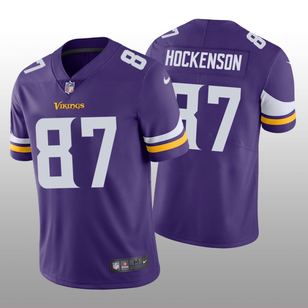 Minnesota Vikings T.J. Hockenson Purple Jersey Vapor Limited  - Men's