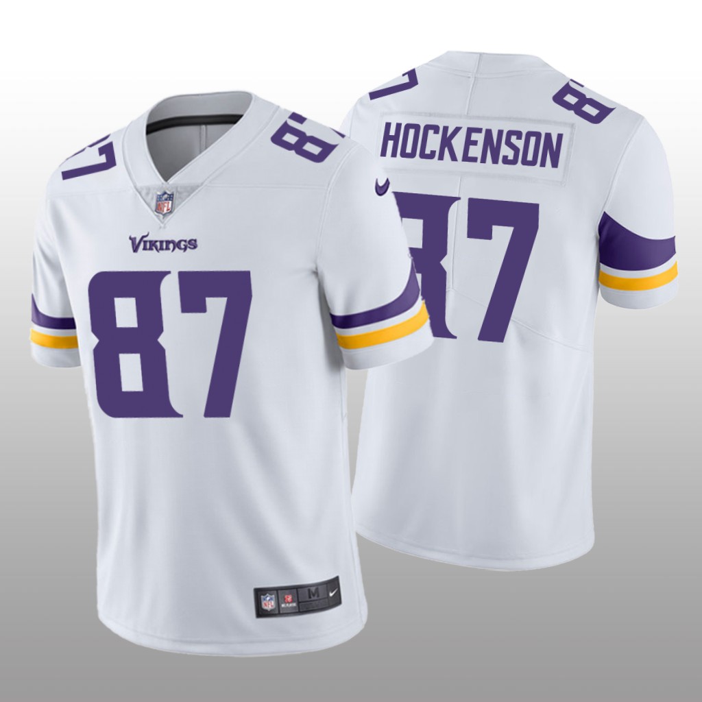 Minnesota Vikings T.J. Hockenson White Jersey Vapor Limited  - Men's