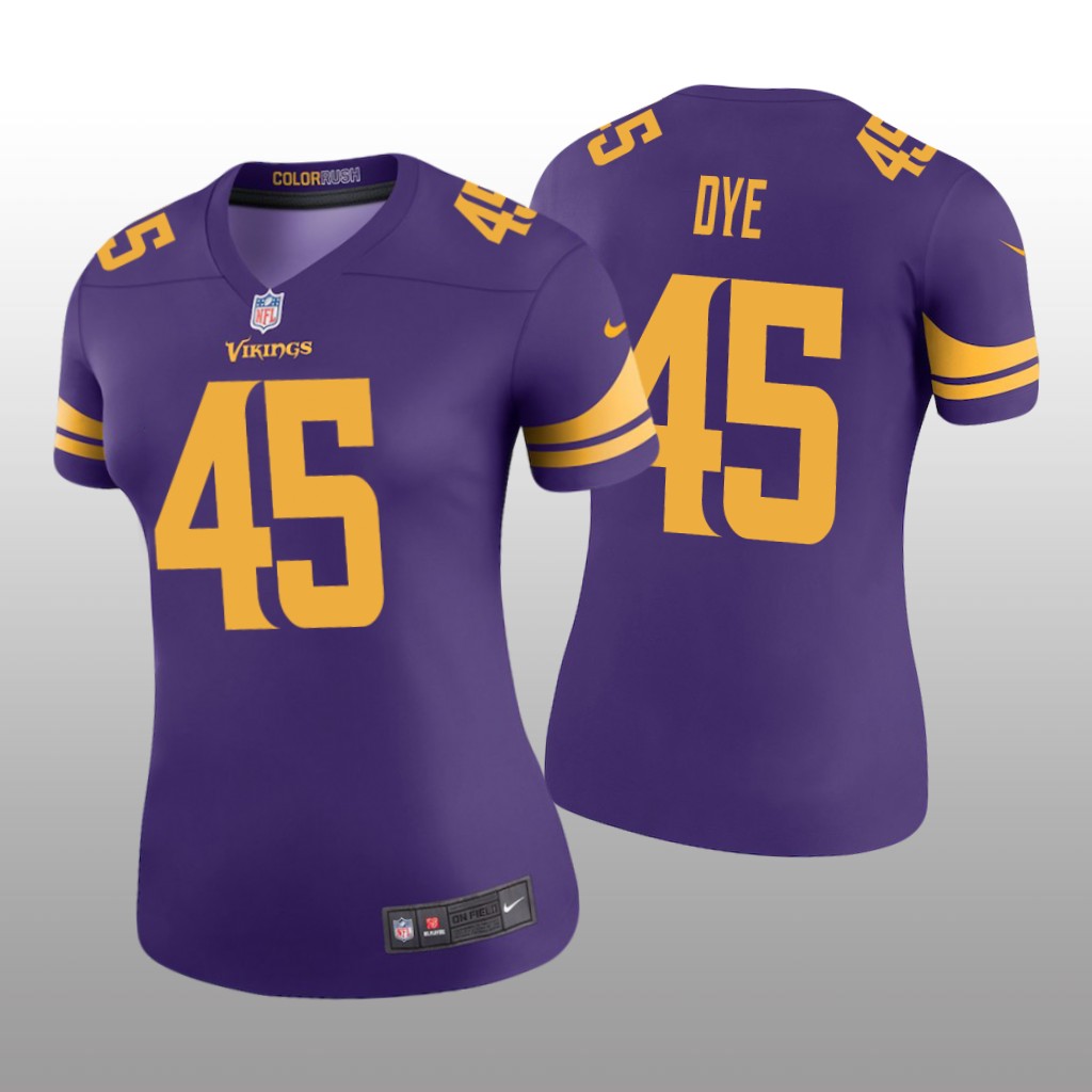 Minnesota Vikings Troy Dye Purple Jersey Color Rush Legend - Women's