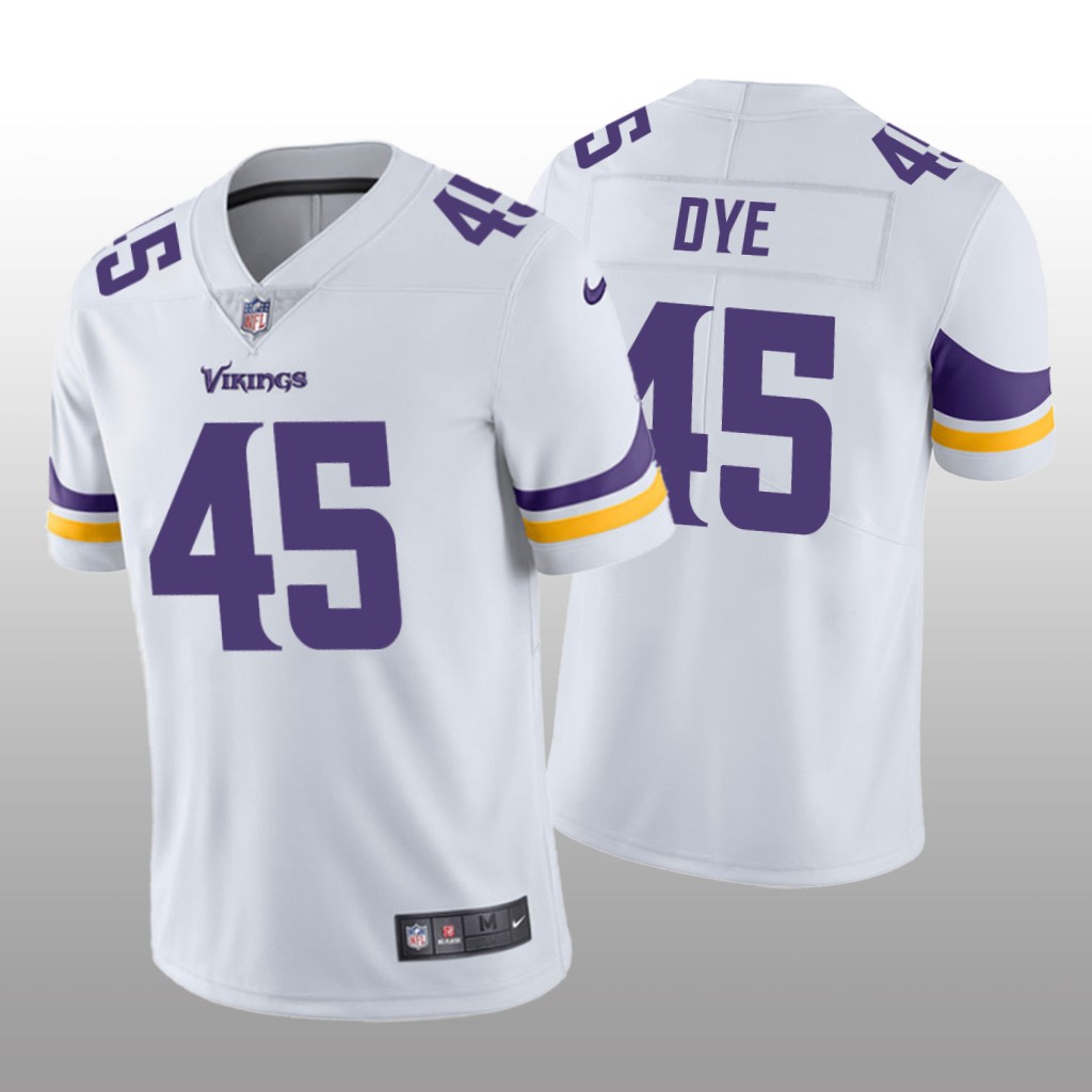 Minnesota Vikings Troy Dye White Jersey Vapor Limited - Men's
