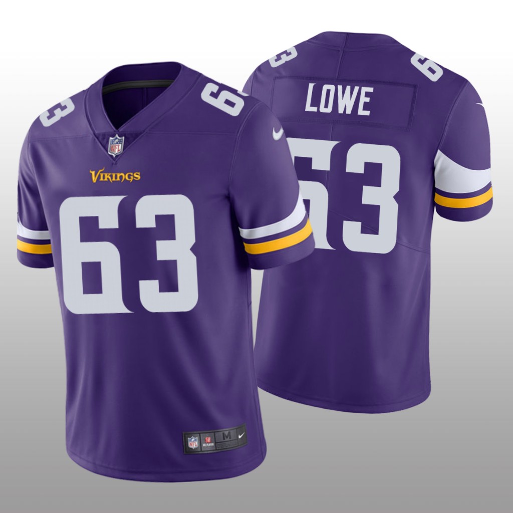 Minnesota Vikings Vederian Lowe Purple Jersey Vapor Limited - Men's