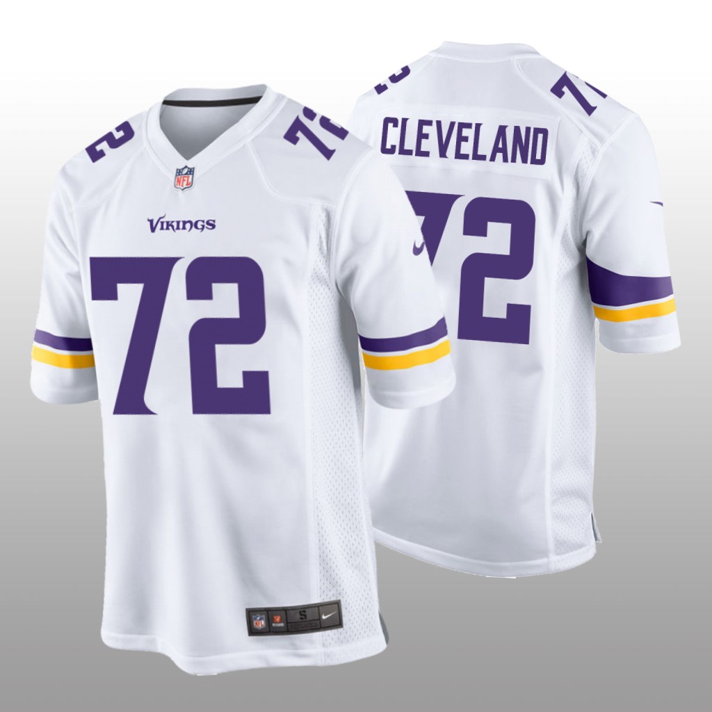 Minnesota Vikings White 2020 NFL Draft Ezra Cleveland Game Jersey