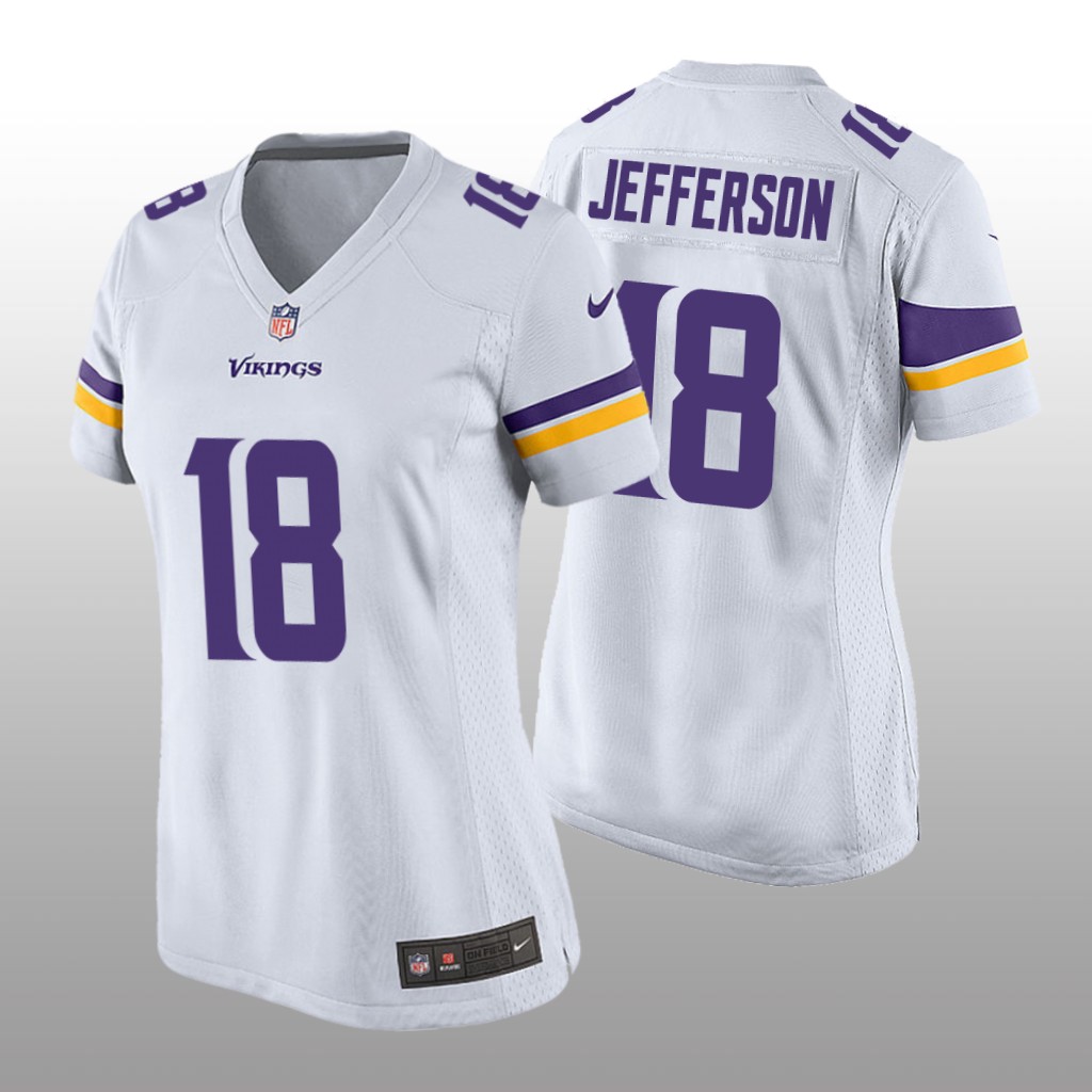 Minnesota Vikings White 2020 NFL Draft Justin Jefferson Game Jersey