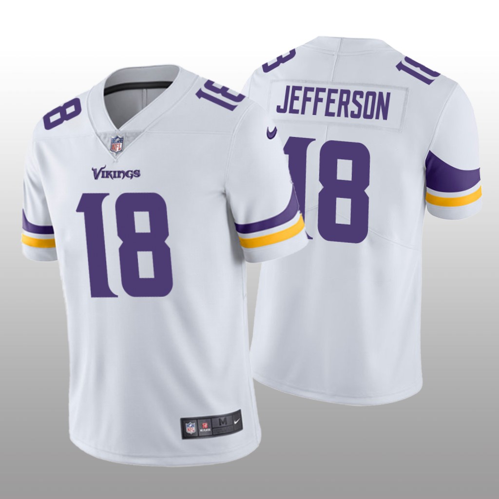 Minnesota Vikings White 2020 NFL Draft Vapor Limited Justin Jefferson Jersey