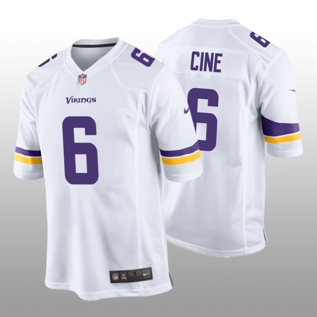 Minnesota Vikings White 2022 NFL Draft Lewis Cine Game Jersey