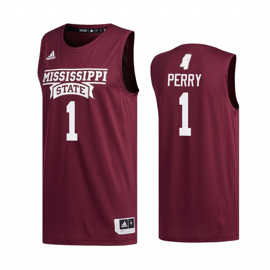 Mississippi State Bulldogs Reggie Perry Maroon Swingman College  Jersey