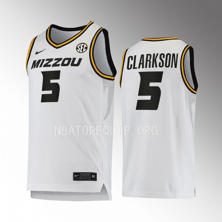 Missouri Tigers Jordan Clarkson Jersey Alumni  White Uniform