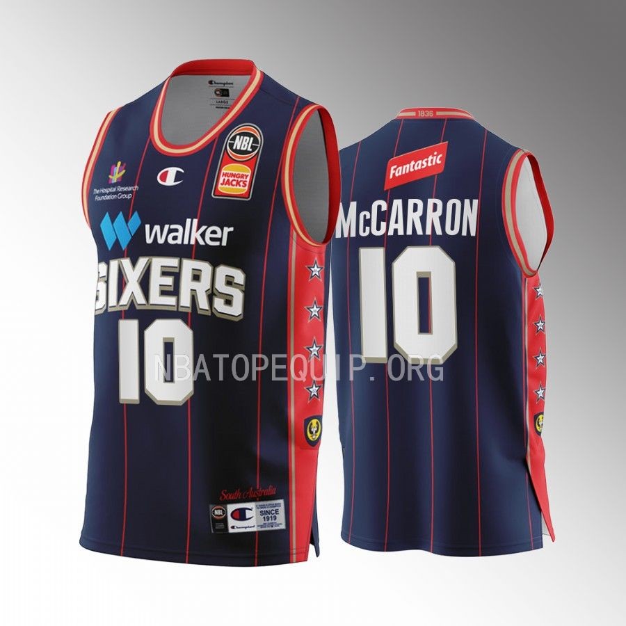 Mitch McCarron #10 Adelaide 36ers 2022-23 Home Navy Jersey NBL