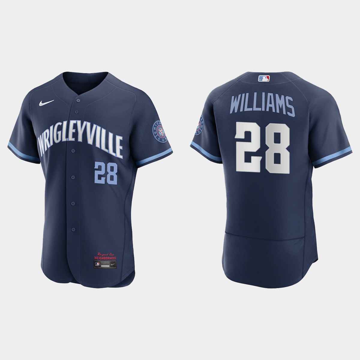 Mitch Williams #28 Chicago Cubs 2021 City Connect Jersey - Navy